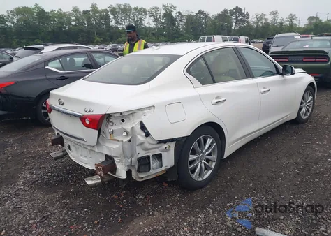 2014 Infiniti Q50 Premium/Sport из США, поврежденный, VIN JN1BV7ARXEM682243